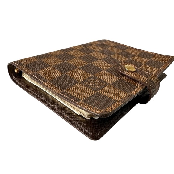 Louis Vuitton Damier Ebene Leather PM Agenda with Ruler Stickers & Map - Picture 14 of 15